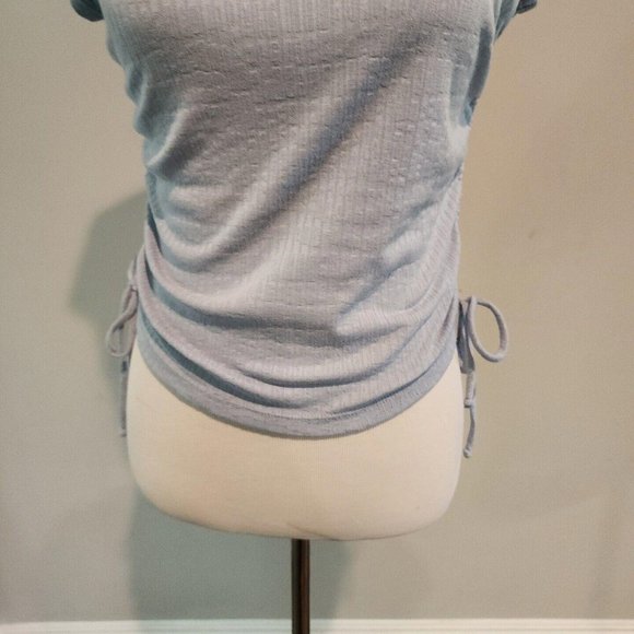 Gypsies & Moondust Juniors' Ruched Sides Blue Size Medium - Picture 3 of 7